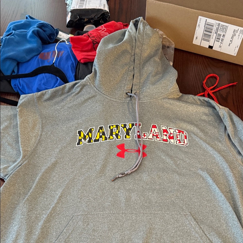 Under Armour Gray Maryland Hoodie